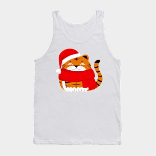 Cute winter tiger cub Tank Top